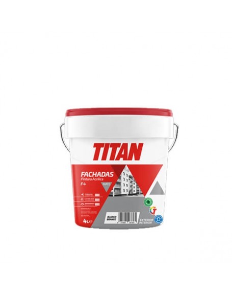 PLASTICA TITAN FACHADAS BLANCO 4 L