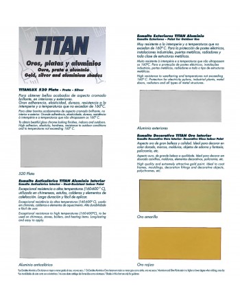 carta colores titan aluminio