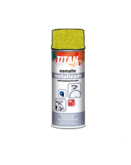 Titan spray metalizado oro amarillo 400 Ml