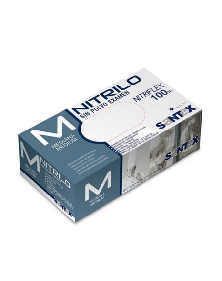 guantes nitrilo mediana 100 un