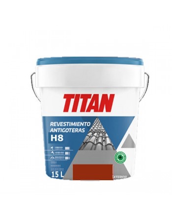 Titan antigoteras rojo teja 15 L
