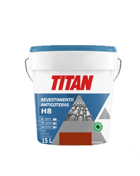 Titan antigoteras rojo teja 15 L