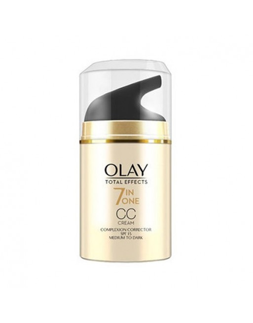 olay total effects cc cream spf 15 medio oscuro