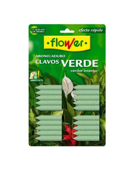 Flower abono clavos verdes