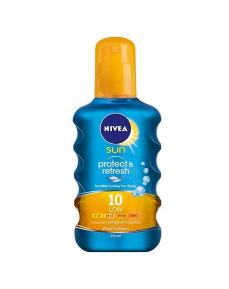 nivea sun invisible f.10spray