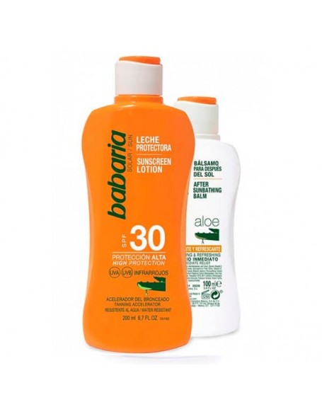 babaria sun aloevera f.30+balsamo