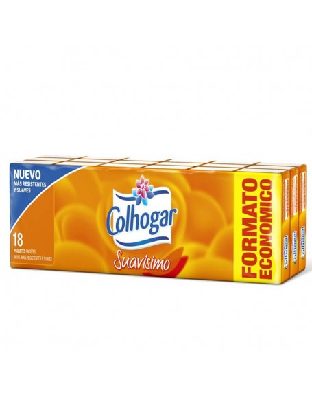 COLHOGAR PAÑUELOS COMPACT BL.18 UN