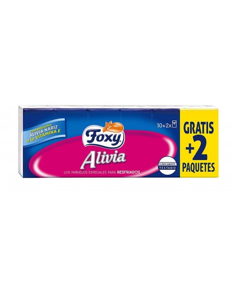 FOXY PAÑUELOS ALIVIA 10+2 UN