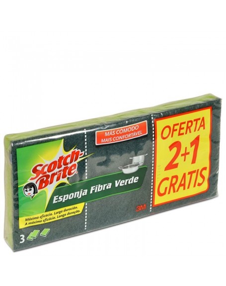 S.BRITE EST.VERDE C/ESPONJA 2+1UN