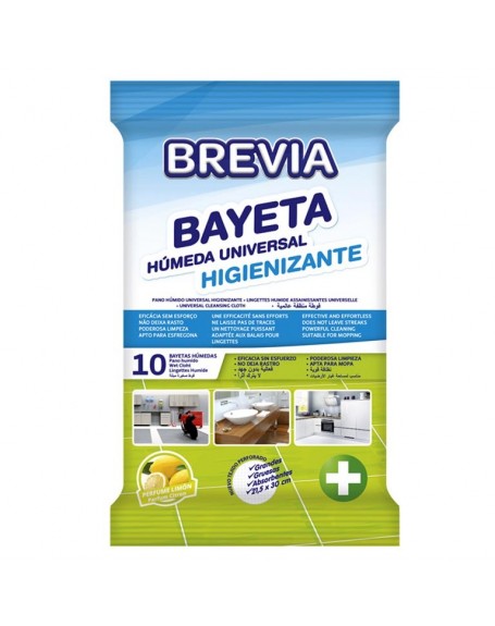 BREVIA BAYETA HUMEDA HIGIENIZANTE 10 UN