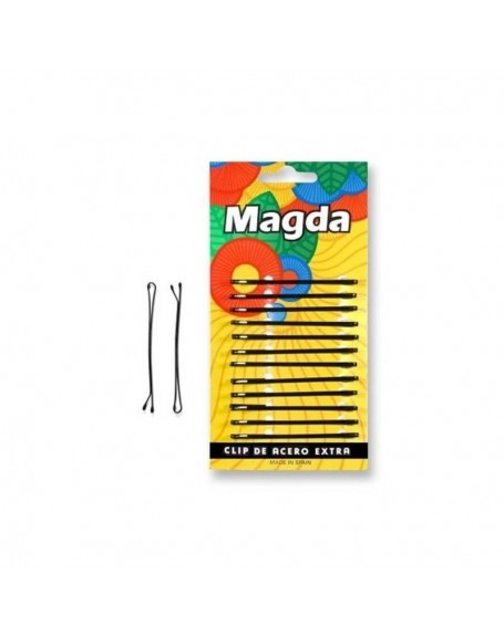 MAGDA CLIP ACERO NEGRO 12 UN