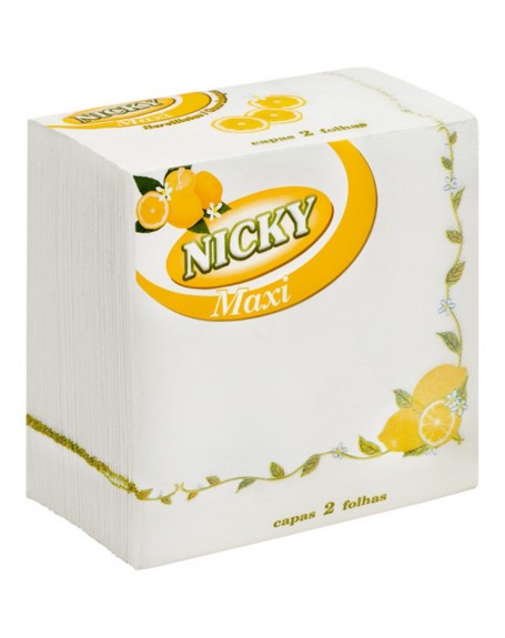 NICKY SERVILLETA LIMON 33*33 CM 100 UN
