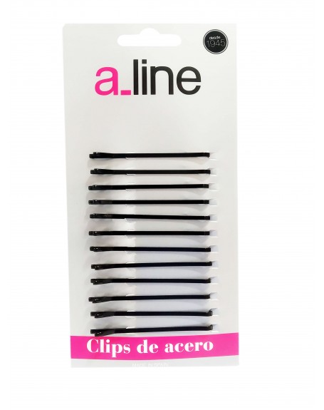ALINE HORQUILLA CLIP NEGRO 5 CM 12 UN
