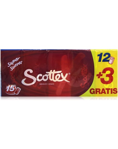 SCOTTEX PAÑUELOS 12+3 UN
