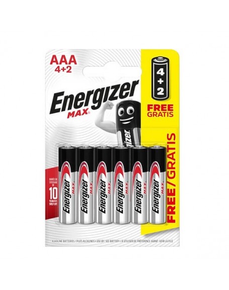 Energizer pilas LR03 AAA 4+2 UN
