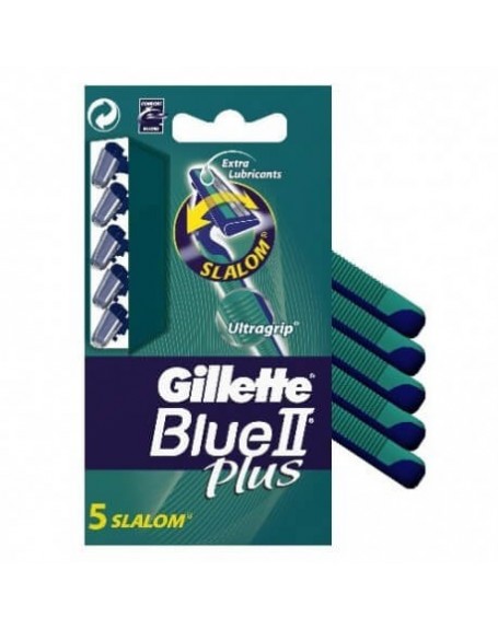 GILLETTE BLUE II PLUS SLALOM DESECHABLES 5+1 UN