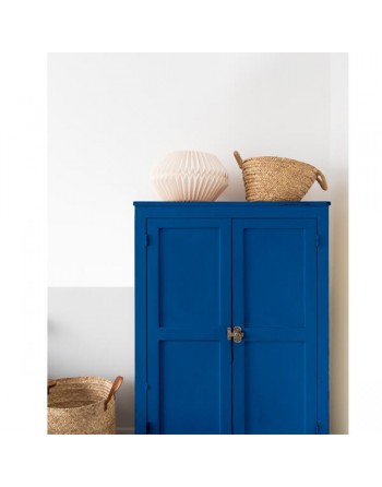 Mueble pintado con titanlux azul luminoso