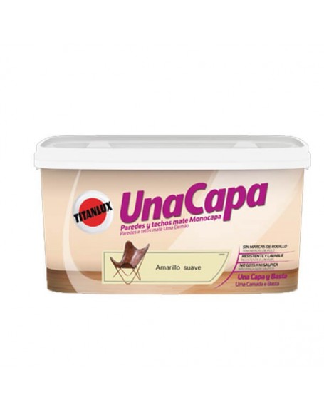 Titan una capa amarillo suave
