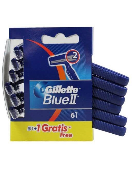 GILLETTE BLUE II DESECHABLES 5+1 UN 